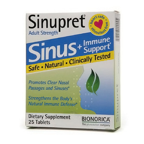 Sinupret Sinus Plus Immune Support Adult Strength Tablets - 25 Ea
